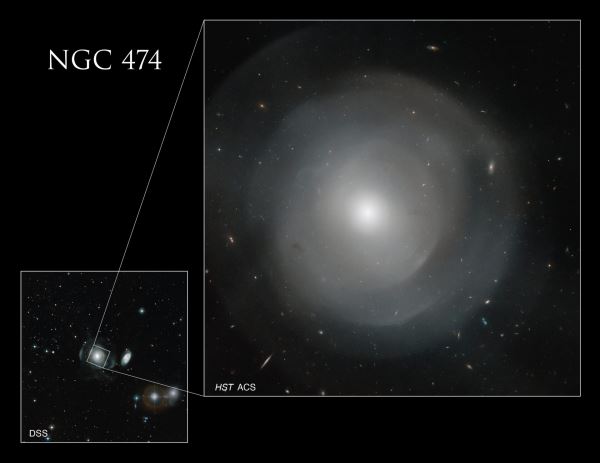 Hubble сфотографировал слоистую галактику