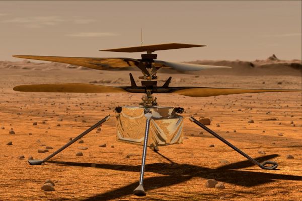Ingenuity записал захватывающее видео быстрого полета над Марсом